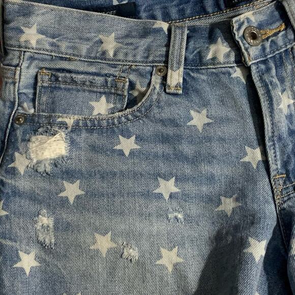 Lucky Brand The Cut Off Star Print Shorts 2/26 - Picture 6 of 8